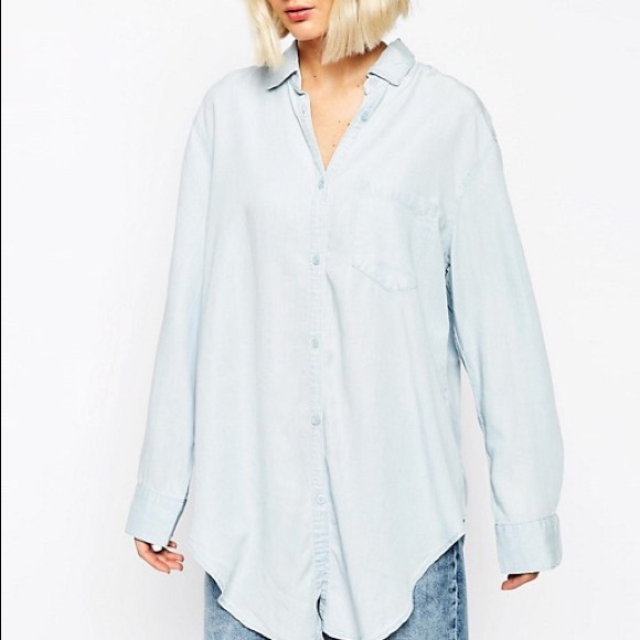 Cheap Monday || chambray tie front shirt - Picture 3 of 11